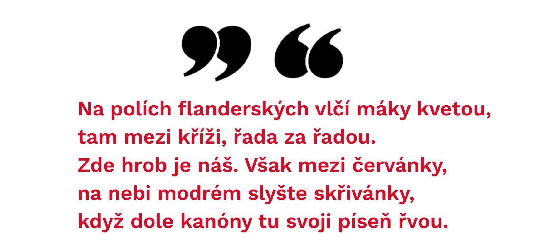 Vlčí máky báseň