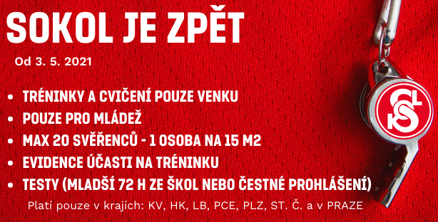 Sokol je zpět od 3. 5.