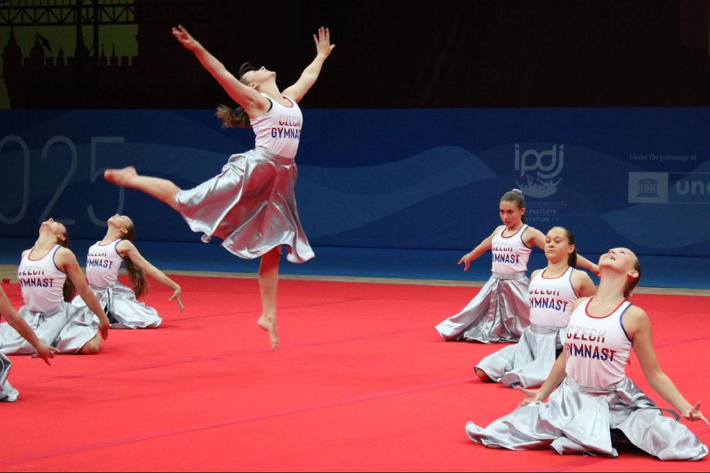 Gymnastky Sokol Poděbrady bronz Lisabon