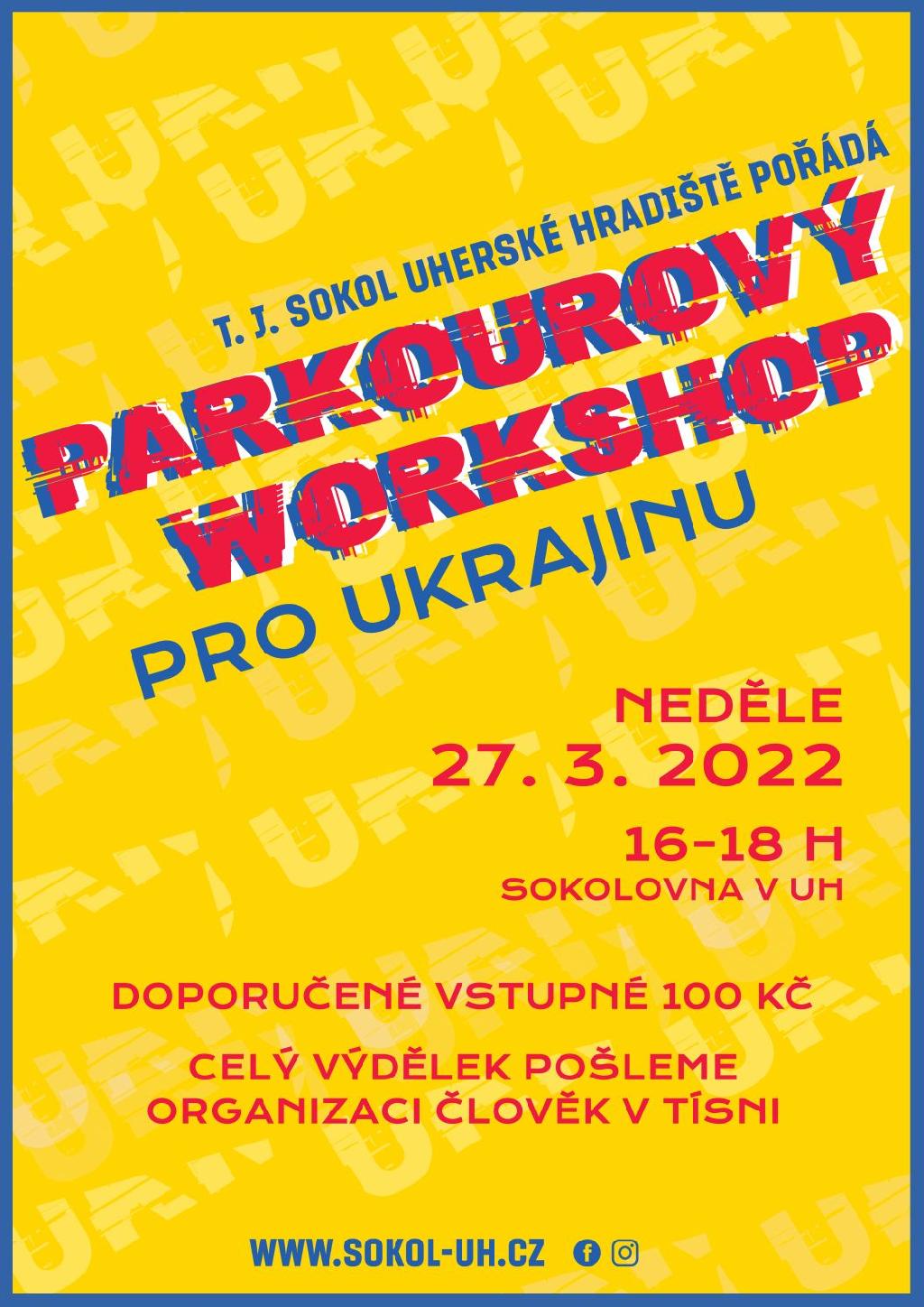 Parkour workshop pro Ukrajinu - Uherské Hradiště
