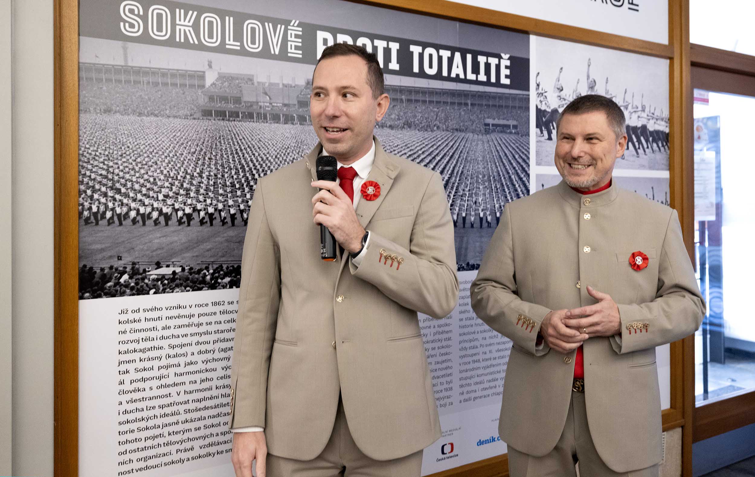 Výstava sokolové proti totalitě zahájení